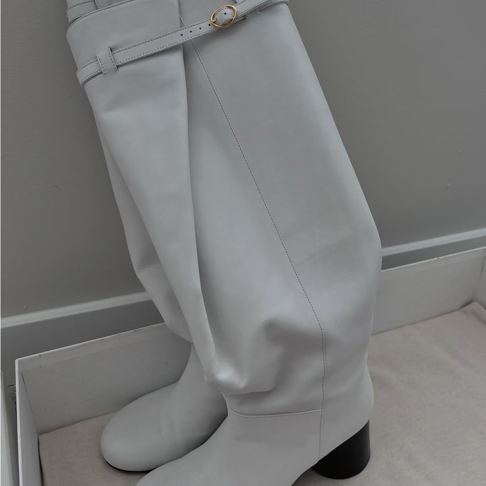 Khaite Leather boots - White boots, Shoes , IT 37.5